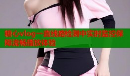 糖心vlog一直线路检测中实时监控保障流畅播放体验