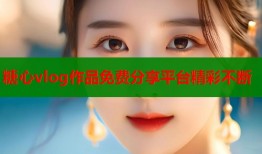 糖心vlog作品免费分享平台精彩不断
