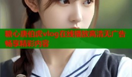 糖心唐伯虎vlog在线播放高清无广告畅享精彩内容