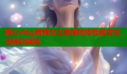 糖心vlog茜茜女主角带你体验真实生活精彩瞬间